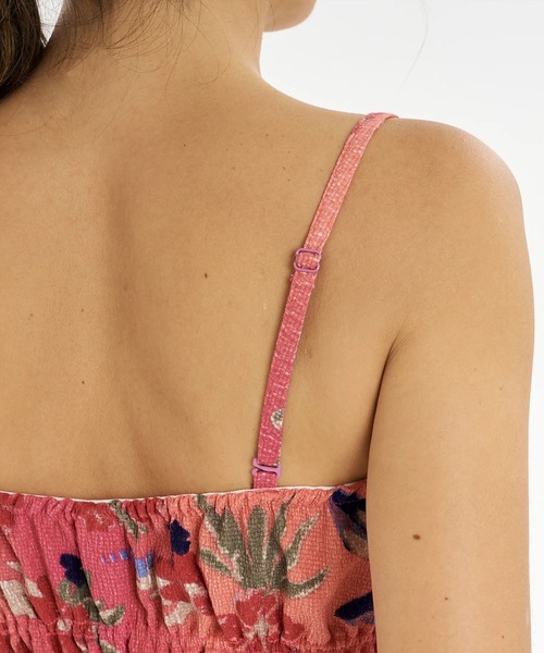 ROXY(ロキシー)の「ROXY/ロキシー キャミソール ラッシュガードキャミ セットアップ対応 HIBISCUS TIDE CAMI RLY262017 UT(キャミソール・レディース・ブラック系その他/ピンク系その他・L/M)」の12枚目の写真