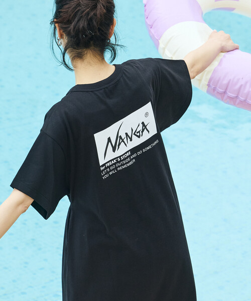 FREAK'S STORE(フリークスストア)の「NANGA × FREAK'S STORE/ナンガ 別注 ウエストコード カットワンピース/Tシャツワンピース(ワンピース・レディース・ブラック/ホワイト/ブルー・FREE)」の20枚目の写真