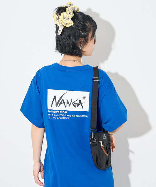 FREAK'S STORE(フリークスストア)の「NANGA × FREAK'S STORE/ナンガ 別注 ウエストコード カットワンピース/Tシャツワンピース(ワンピース・レディース・ブラック/ホワイト/ブルー・FREE)」の5枚目の写真