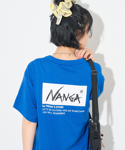FREAK'S STORE(フリークスストア)の「NANGA × FREAK'S STORE/ナンガ 別注 ウエストコード カットワンピース/Tシャツワンピース(ワンピース・レディース・ブラック/ホワイト/ブルー・FREE)」の6枚目の写真