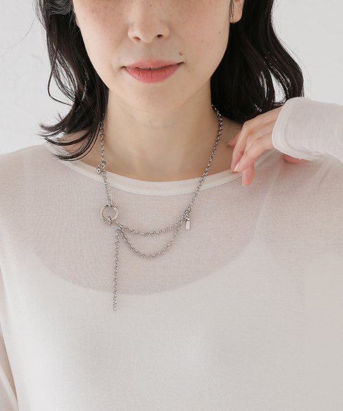 JUSTINE CLENQUET(ジュスティーヌクランケ)の「【JUSTINE CLENQUET/ジャスティーヌ クランケ】 JAY NECKLACE(ネックレス・レディース・シルバー・FREE)」の10枚目の写真