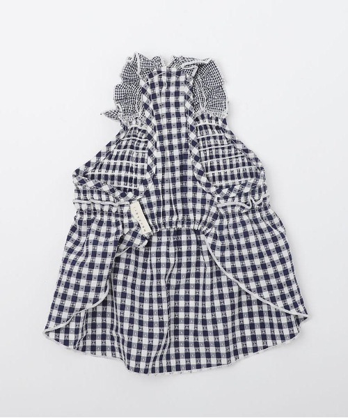moncheri(モンシェリ)の「冷感MIXギンガムチェックワンピース(ペットウェア・レディース・イエロー/ネイビー・S/XL/L/M)」の11枚目の写真