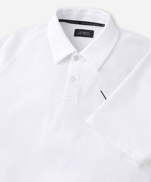 Saturdays Golf(サタデーズゴルフ)の「SS Popcorn Knit Shirt(ポロシャツ・メンズ・オレンジ/ネイビー/ホワイト・S/XL/M/L)」の16枚目の写真