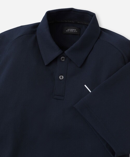 Saturdays Golf(サタデーズゴルフ)の「SS Popcorn Knit Shirt(ポロシャツ・メンズ・オレンジ/ネイビー/ホワイト・S/XL/M/L)」の17枚目の写真