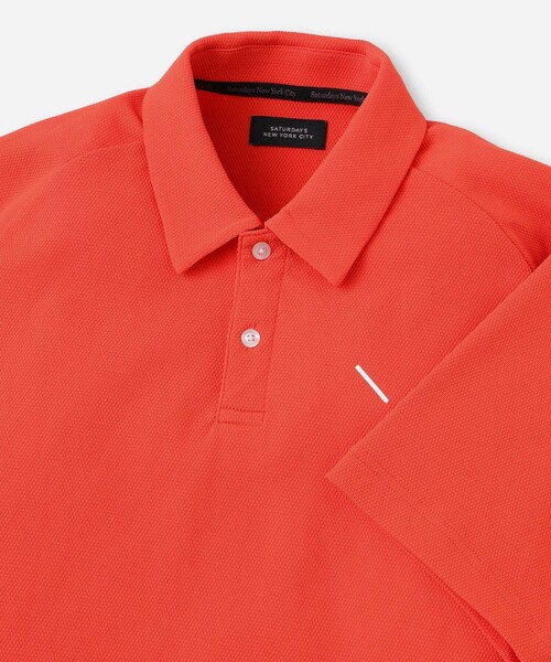 Saturdays Golf(サタデーズゴルフ)の「SS Popcorn Knit Shirt(ポロシャツ・メンズ・オレンジ/ネイビー/ホワイト・S/XL/M/L)」の18枚目の写真