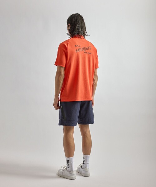 Saturdays Golf(サタデーズゴルフ)の「SS Popcorn Knit Shirt(ポロシャツ・メンズ・オレンジ/ネイビー/ホワイト・S/XL/M/L)」の7枚目の写真