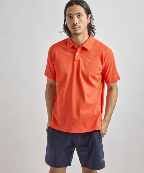 Saturdays Golf(サタデーズゴルフ)の「SS Popcorn Knit Shirt(ポロシャツ・メンズ・オレンジ/ネイビー/ホワイト・S/XL/M/L)」の4枚目の写真