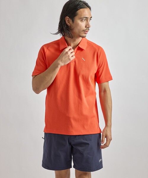 Saturdays Golf(サタデーズゴルフ)の「SS Popcorn Knit Shirt(ポロシャツ・メンズ・オレンジ/ネイビー/ホワイト・S/XL/M/L)」の5枚目の写真