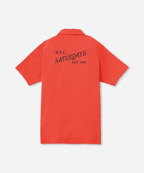 Saturdays Golf(サタデーズゴルフ)の「SS Popcorn Knit Shirt(ポロシャツ・メンズ・オレンジ/ネイビー/ホワイト・S/XL/M/L)」の12枚目の写真