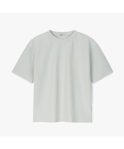 POLYGRAM（ポリグラム）の「デイリーリングクルラウンド半袖Tシャツ - 6COLOR（Tシャツ/カットソー・レディース・スカイブルー/ブラック/アイボリー/セージグリーン/グレイッシュベージュ/コーラルピンク・MEDIUM/LARGE/X-LARGE）」の4枚目の写真