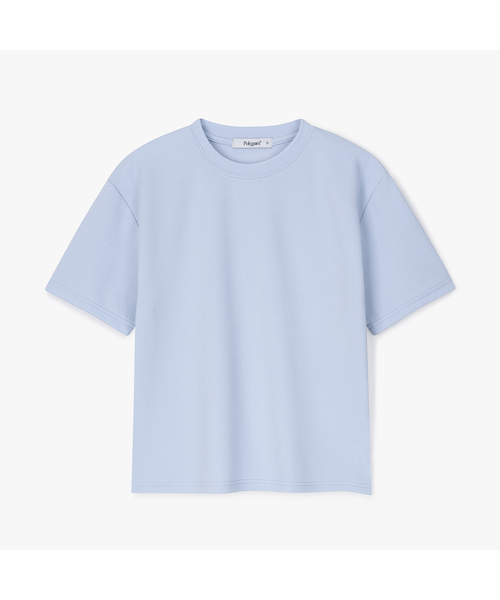 POLYGRAM（ポリグラム）の「デイリーリングクルラウンド半袖Tシャツ - 6COLOR（Tシャツ/カットソー・レディース・スカイブルー/ブラック/アイボリー/セージグリーン/グレイッシュベージュ/コーラルピンク・MEDIUM/LARGE/X-LARGE）」の5枚目の写真