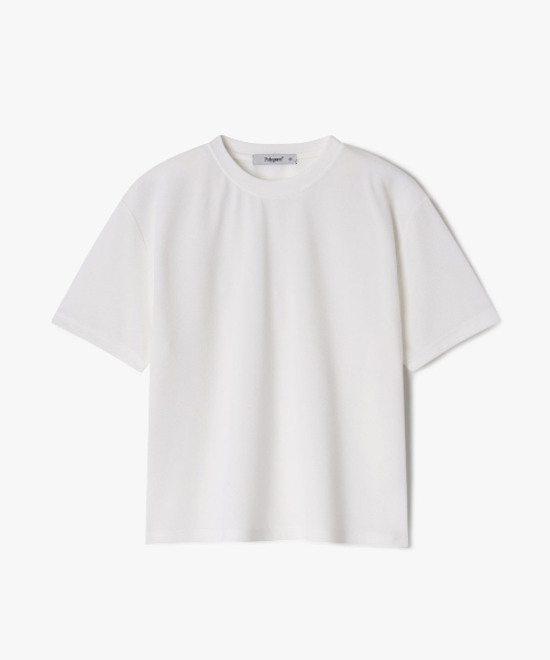 POLYGRAM（ポリグラム）の「デイリーリングクルラウンド半袖Tシャツ - 6COLOR（Tシャツ/カットソー・レディース・スカイブルー/ブラック/アイボリー/セージグリーン/グレイッシュベージュ/コーラルピンク・MEDIUM/LARGE/X-LARGE）」の8枚目の写真