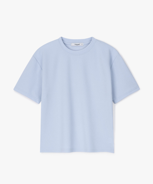 POLYGRAM（ポリグラム）の「デイリーリングクルラウンド半袖Tシャツ - 6COLOR（Tシャツ/カットソー・レディース・スカイブルー/ブラック/アイボリー/セージグリーン/グレイッシュベージュ/コーラルピンク・MEDIUM/LARGE/X-LARGE）」の10枚目の写真