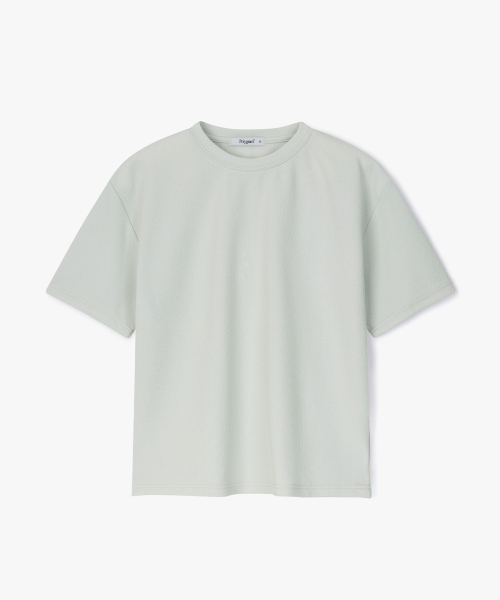 POLYGRAM（ポリグラム）の「デイリーリングクルラウンド半袖Tシャツ - 6COLOR（Tシャツ/カットソー・レディース・スカイブルー/ブラック/アイボリー/セージグリーン/グレイッシュベージュ/コーラルピンク・MEDIUM/LARGE/X-LARGE）」の11枚目の写真