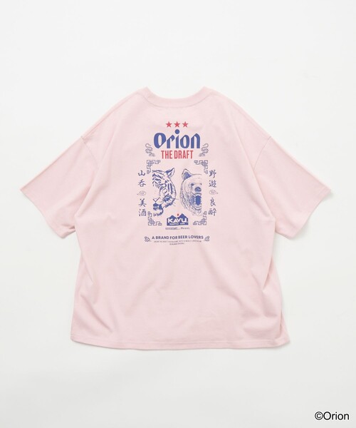 KAVU（カブー）の「KAVU/カブー 限定展開 KAVU×ORION 別注 ビッグシルエット アニマルバックプリント クルーネック Tシャツ / TIGER＆BEAR（Tシャツ/カットソー・メンズ・ピンク/ホワイト/ベージュ/ブラック・SMALL/LARGE/MEDIUM）」の18枚目の写真