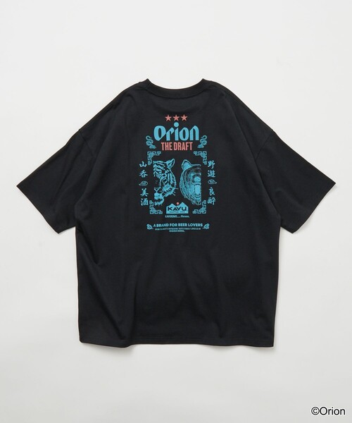 KAVU（カブー）の「KAVU/カブー 限定展開 KAVU×ORION 別注 ビッグシルエット アニマルバックプリント クルーネック Tシャツ / TIGER＆BEAR（Tシャツ/カットソー・メンズ・ピンク/ホワイト/ベージュ/ブラック・SMALL/LARGE/MEDIUM）」の22枚目の写真