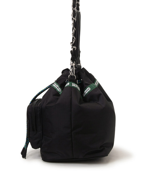 LeSportsac(レスポートサック)の「DBL DRAWST CHAIN BAG ミッドナイトグロウコード(ショルダーバッグ・レディース・ブラック・FREE)」の6枚目の写真