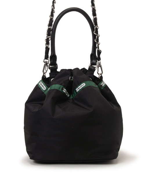 LeSportsac(レスポートサック)の「DBL DRAWST CHAIN BAG ミッドナイトグロウコード(ショルダーバッグ・レディース・ブラック・FREE)」の7枚目の写真