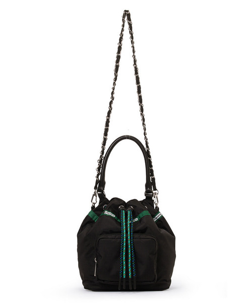 LeSportsac(レスポートサック)の「DBL DRAWST CHAIN BAG ミッドナイトグロウコード(ショルダーバッグ・レディース・ブラック・FREE)」の8枚目の写真