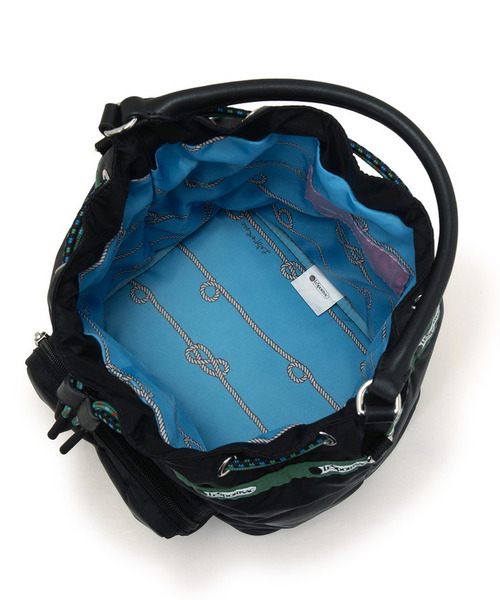 LeSportsac(レスポートサック)の「DBL DRAWST CHAIN BAG ミッドナイトグロウコード(ショルダーバッグ・レディース・ブラック・FREE)」の9枚目の写真