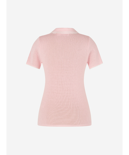 LORDLOAR(ロードロアル)の「スカシ配色カラー ニット PINK(ニット/セーター・レディース・その他・SMALL/MEDIUM/LARGE)」の5枚目の写真