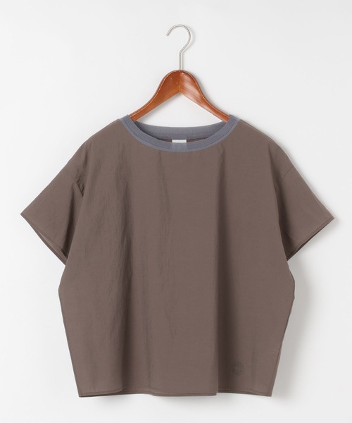 ORCIVAL(オーシバル)の「【ORCIVAL(オーシバル)】配色ネックプルオーバー(Tシャツ/カットソー・レディース・イエロー/ブラウン・FREE)」の1枚目の写真