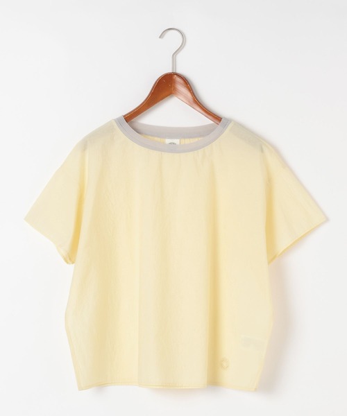 ORCIVAL(オーシバル)の「【ORCIVAL(オーシバル)】配色ネックプルオーバー(Tシャツ/カットソー・レディース・イエロー/ブラウン・FREE)」の2枚目の写真
