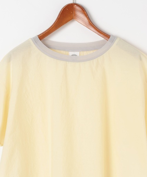 ORCIVAL(オーシバル)の「【ORCIVAL(オーシバル)】配色ネックプルオーバー(Tシャツ/カットソー・レディース・イエロー/ブラウン・FREE)」の10枚目の写真
