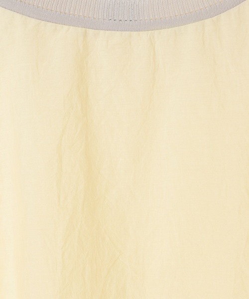 ORCIVAL(オーシバル)の「【ORCIVAL(オーシバル)】配色ネックプルオーバー(Tシャツ/カットソー・レディース・イエロー/ブラウン・FREE)」の5枚目の写真