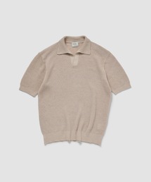 ESTNATION / リネンコットン スキッパーニット