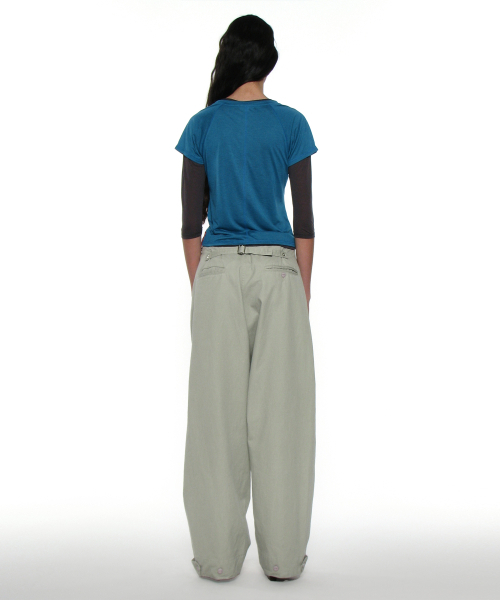 PARTIMENTO WOMEN(パルティメントウィメン)の「PWC シア レグラン スティッチ ショートスリーブ Tシャツ_ティル(Tシャツ/カットソー・レディース・その他・SMALL/MEDIUM/LARGE)」の4枚目の写真