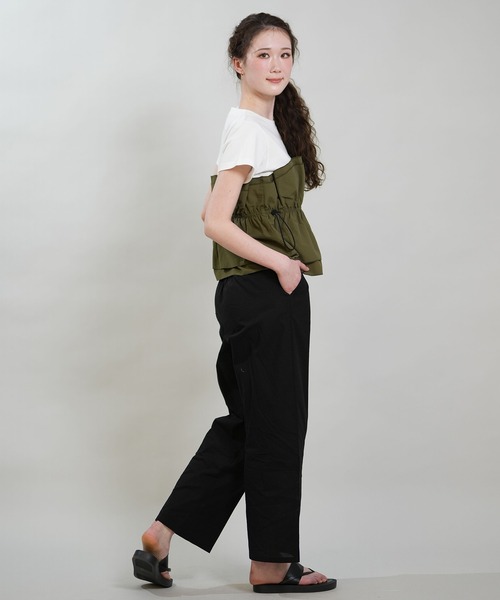 RIKKA FEMME(リッカファム)の「RIKKA FEMME/リッカファム 半袖 Tシャツ ドロスト ギャザー ドッキングカットソー RF6S-2106(Tシャツ/カットソー・レディース・ブラック/カーキ/ベージュ・FREE)」の17枚目の写真