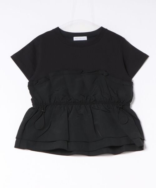 RIKKA FEMME(リッカファム)の「RIKKA FEMME/リッカファム 半袖 Tシャツ ドロスト ギャザー ドッキングカットソー RF6S-2106(Tシャツ/カットソー・レディース・ブラック/カーキ/ベージュ・FREE)」の19枚目の写真