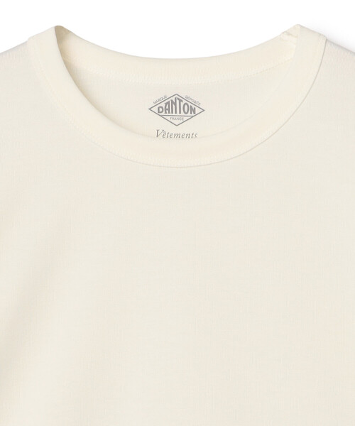 DANTON(ダントン)の「Store-Exclusive Women’s Cotton Jersey Short Length T-shirt(Tシャツ/カットソー・レディース・グレイッシュベージュ/ブラック/ブルー系その他/オレンジ系その他/ホワイト・S/M)」の9枚目の写真
