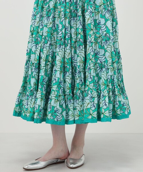 TOMORROWLAND (トゥモローランド)の「【別注】MARIHA Flower Poem 草原の虹のスカート(スカート・レディース・グリーン系その他・36)」の8枚目の写真