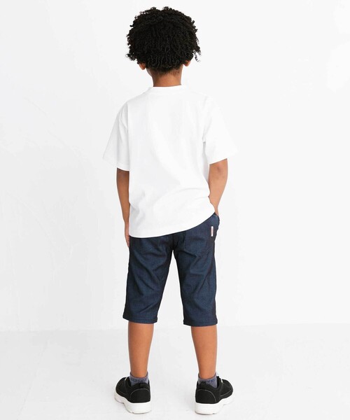 WASK(ワスク)の「インディゴ×迷彩ストレッチ6分丈パンツ(110~160cm)(その他パンツ・キッズ・ネイビー・130cm/160cm/140cm/150cm)」の4枚目の写真