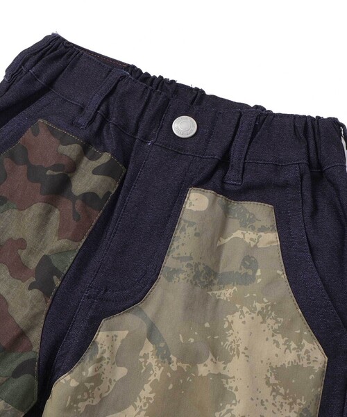 WASK(ワスク)の「インディゴ×迷彩ストレッチ6分丈パンツ(110~160cm)(その他パンツ・キッズ・ネイビー・130cm/160cm/140cm/150cm)」の7枚目の写真