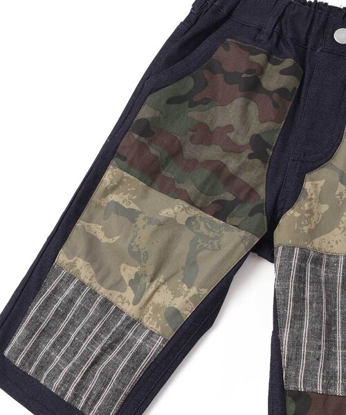 WASK(ワスク)の「インディゴ×迷彩ストレッチ6分丈パンツ(110~160cm)(その他パンツ・キッズ・ネイビー・130cm/160cm/140cm/150cm)」の9枚目の写真