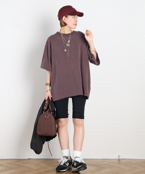 AMERICANA（アメリカーナ）の「【AMERICANA/アメリカーナ】別注OVER SILHOUETTE T（Tシャツ/カットソー・レディース・ブラック系その他/ボルドー・FREE）」の16枚目の写真