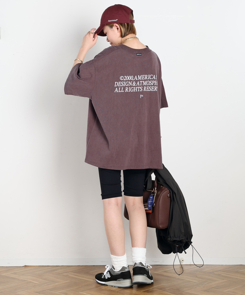 AMERICANA（アメリカーナ）の「【AMERICANA/アメリカーナ】別注OVER SILHOUETTE T（Tシャツ/カットソー・レディース・ブラック系その他/ボルドー・FREE）」の18枚目の写真