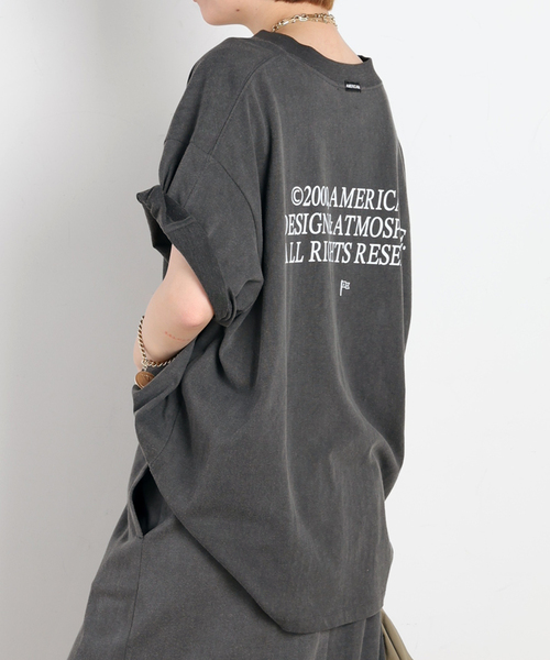 AMERICANA（アメリカーナ）の「【AMERICANA/アメリカーナ】別注OVER SILHOUETTE T（Tシャツ/カットソー・レディース・ブラック系その他/ボルドー・FREE）」の19枚目の写真