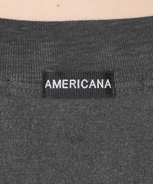 AMERICANA（アメリカーナ）の「【AMERICANA/アメリカーナ】別注OVER SILHOUETTE T（Tシャツ/カットソー・レディース・ブラック系その他/ボルドー・FREE）」の7枚目の写真