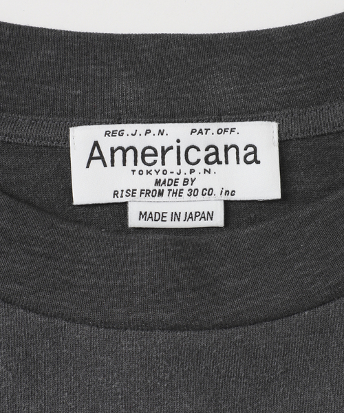 AMERICANA（アメリカーナ）の「【AMERICANA/アメリカーナ】別注OVER SILHOUETTE T（Tシャツ/カットソー・レディース・ブラック系その他/ボルドー・FREE）」の8枚目の写真