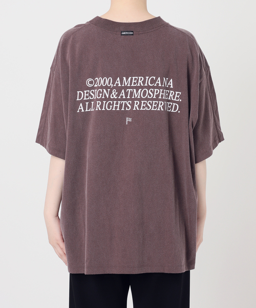 AMERICANA（アメリカーナ）の「【AMERICANA/アメリカーナ】別注OVER SILHOUETTE T（Tシャツ/カットソー・レディース・ブラック系その他/ボルドー・FREE）」の11枚目の写真