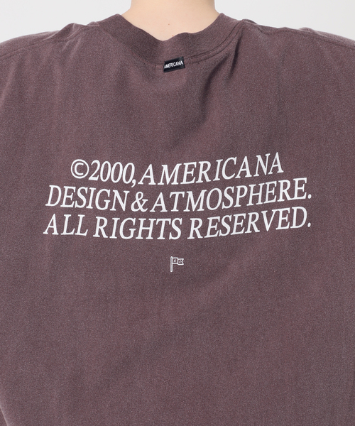 AMERICANA（アメリカーナ）の「【AMERICANA/アメリカーナ】別注OVER SILHOUETTE T（Tシャツ/カットソー・レディース・ブラック系その他/ボルドー・FREE）」の12枚目の写真