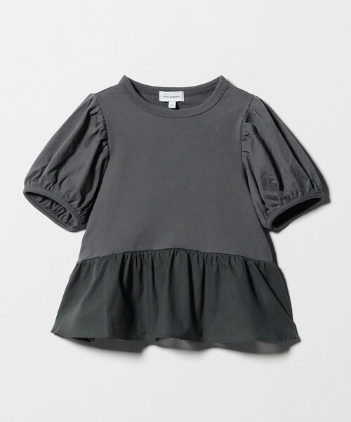 green label relaxing（グリーンレーベルリラクシング）の「【スタメンシリーズ】パフスリーブ Tシャツ / キッズ  100cm-160cm（Tシャツ/カットソー・キッズ・ダークグレー/オレンジ/オフホワイト/ライム・100cm/160cm/130cm/140cm/110cm/120cm/150cm）」の16枚目の写真