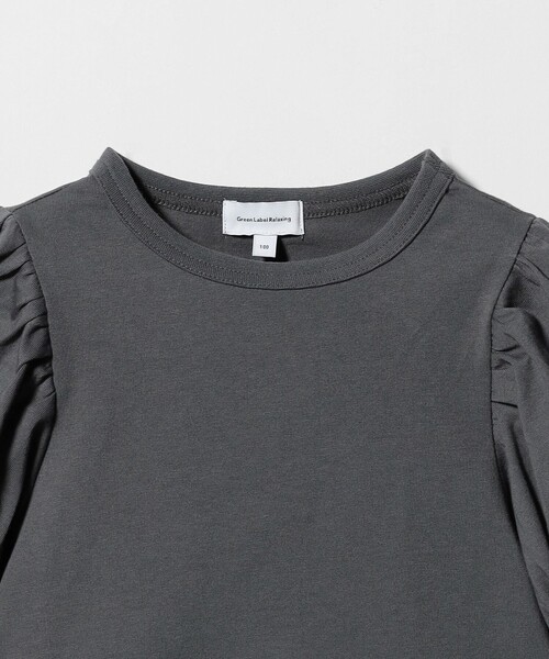 green label relaxing（グリーンレーベルリラクシング）の「【スタメンシリーズ】パフスリーブ Tシャツ / キッズ  100cm-160cm（Tシャツ/カットソー・キッズ・ダークグレー/オレンジ/オフホワイト/ライム・100cm/160cm/130cm/140cm/110cm/120cm/150cm）」の18枚目の写真