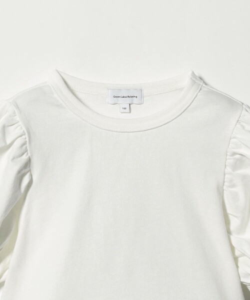 green label relaxing（グリーンレーベルリラクシング）の「【スタメンシリーズ】パフスリーブ Tシャツ / キッズ  100cm-160cm（Tシャツ/カットソー・キッズ・ダークグレー/オレンジ/オフホワイト/ライム・100cm/160cm/130cm/140cm/110cm/120cm/150cm）」の22枚目の写真
