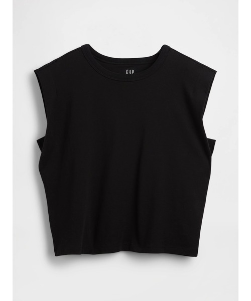 GAP(ギャップ)の「スーピマ(R) コットンマッスル タンクトップ(Tシャツ/カットソー・レディース・ブラック/ホワイト・XXS/M/S/L/XS/XL)」の4枚目の写真