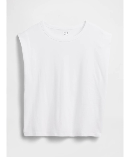 GAP(ギャップ)の「スーピマ(R) コットンマッスル タンクトップ(Tシャツ/カットソー・レディース・ブラック/ホワイト・XXS/M/S/L/XS/XL)」の3枚目の写真